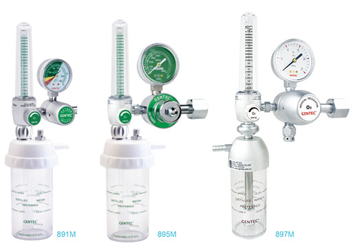 Oxygen Flowmeter Regulators with Humidifiers